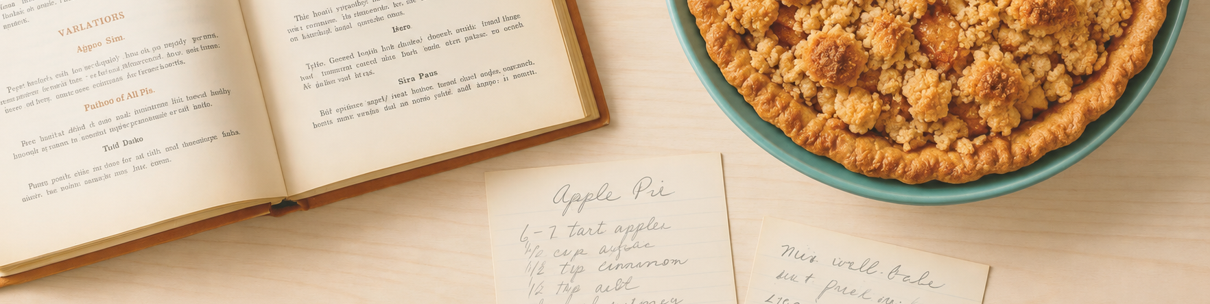 Cookbook Sign-up & Dutch Apple Pie